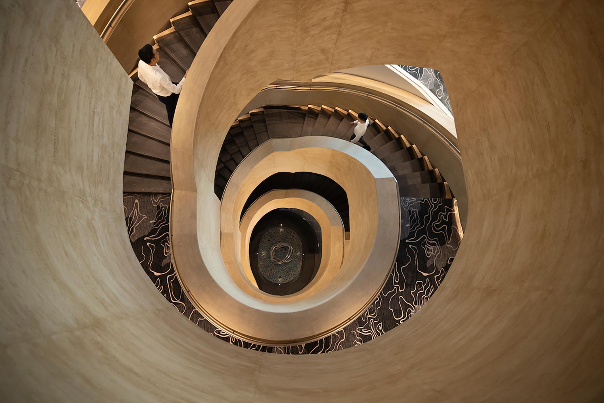 ดุสิตธานี ลากูนา สิงคโปร์ Hotel ภายนอก รูปภาพ Spiral staircase