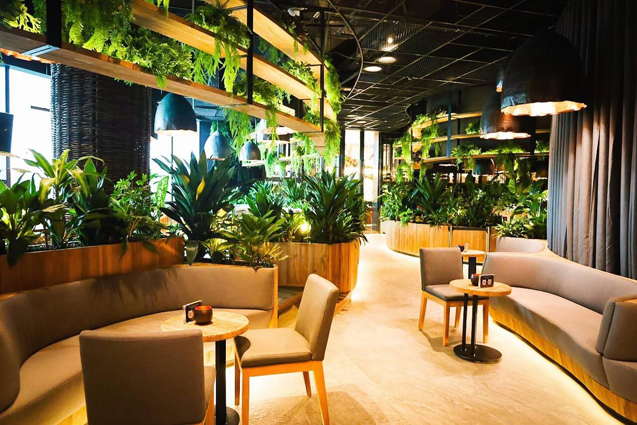ดุสิตธานี ลากูนา สิงคโปร์ Hotel ภายนอก รูปภาพ Interior of a Starbucks Reserve store in Shanghai, China